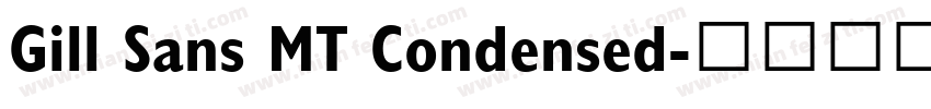 Gill Sans MT Condensed字体转换